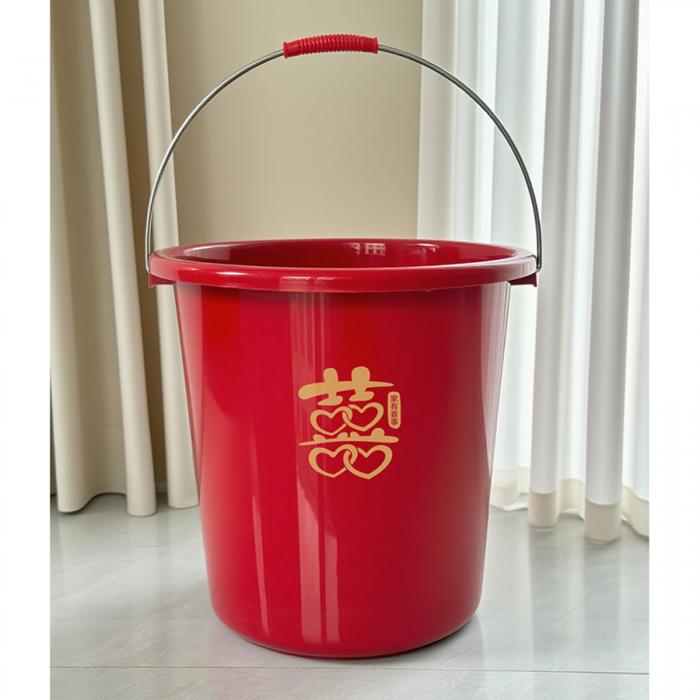 好日子桶小號(hào)/中號(hào)/大號(hào)/特大號(hào) 喜慶紅